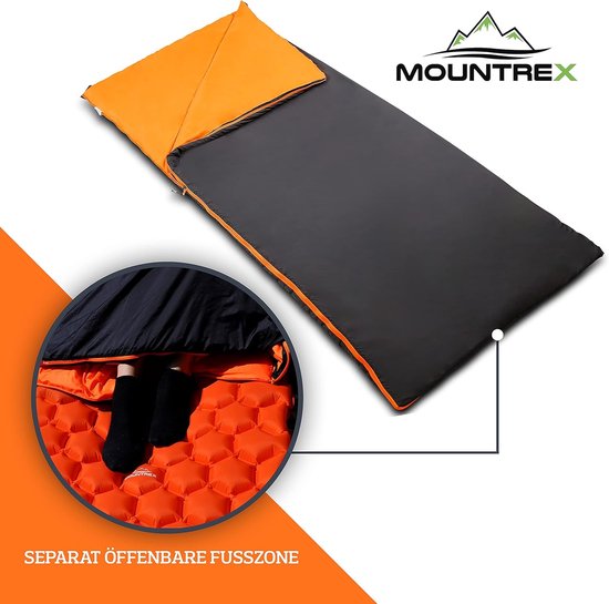 Ultralichte en Compacte Zomerslaapzak (730g) voor Outdoor Kamperen Reizen Festivals (200 x 75 cm) - Koppelbaar van COVACURE — afbeelding 3