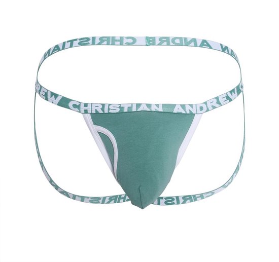 Andrew Christian Fly Jock w/ ALMOST NAKED® Sage - MAAT XXL - Heren Ondergoed - Jockstrap voor Man - Mannen Jock