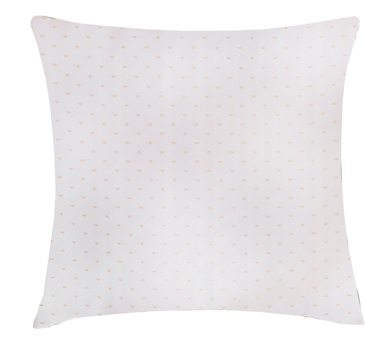 KROPKI LUX Sierkussenhoes 40x40cm Wit-Goud met Rits
