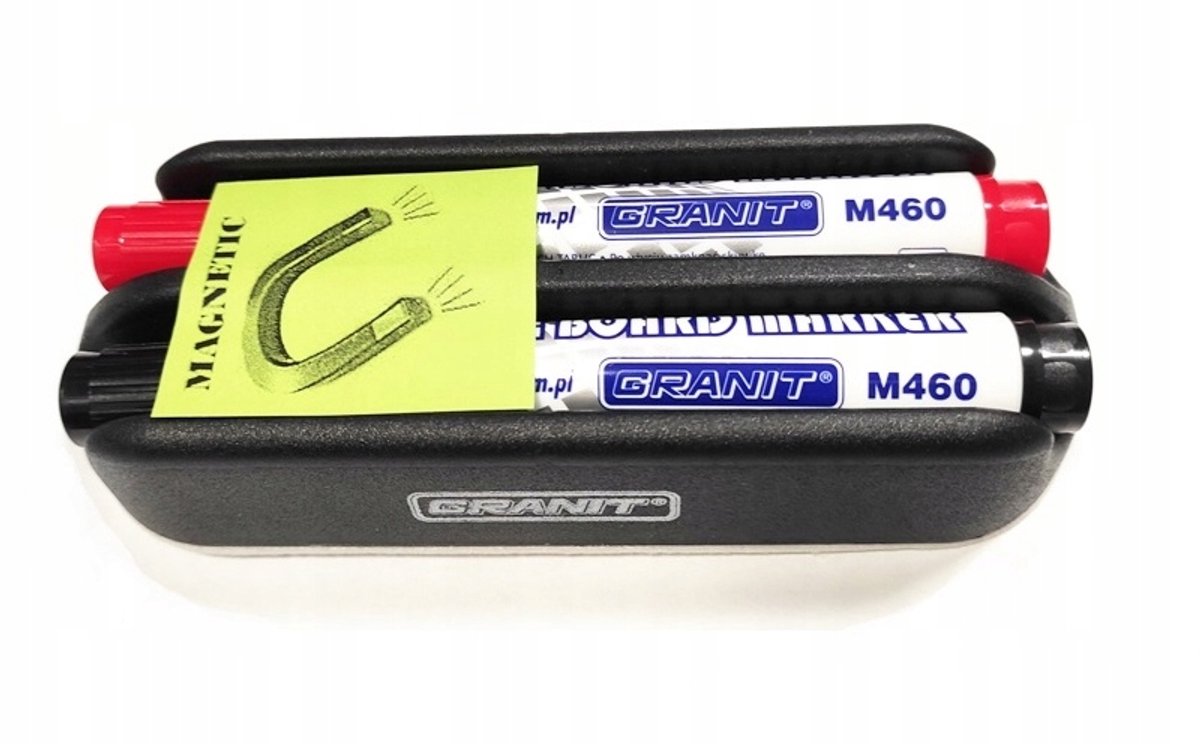Whiteboardmarkers M460, 2 kleuren, met magnetische gum