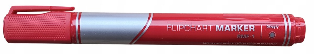 Rystor Flipchart Marker - Rood, dikke lijn (2-3 mm)
