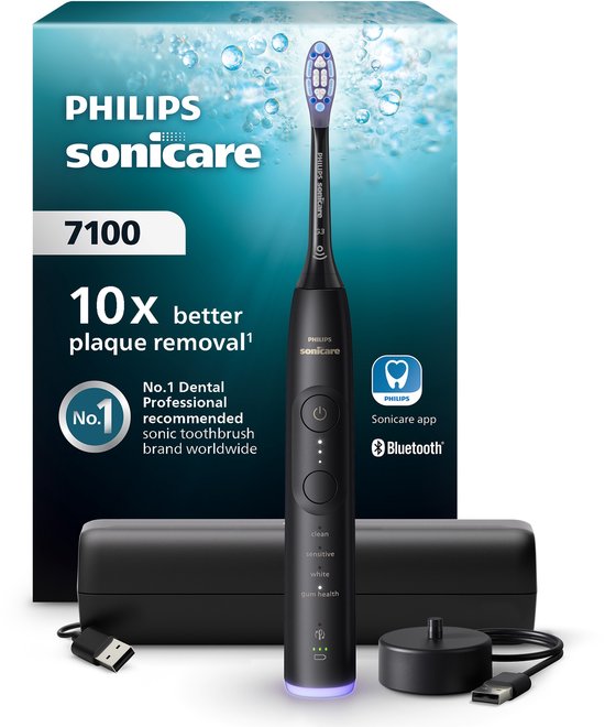 Philips Sonicare 7100 Tandenborstel Zwart met Reisetui - Philips - €109,00