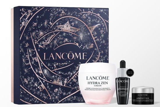 Lancôme Hydra Zen Geschenkset - Holiday Limited Edition - Lancôme Hydra Zen Dagcrème 50ml + Advanced Génifique Anti-Aging Serum 10ml + Advanced Génifique Oogcrème 5ml - Totaal 65ml
