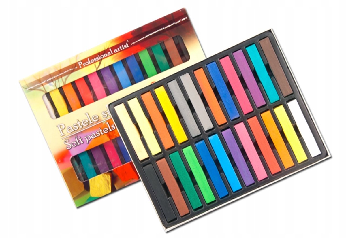 Titanum Droge Pastels Set - 24 Levendige Kleuren voor Kunstenaars