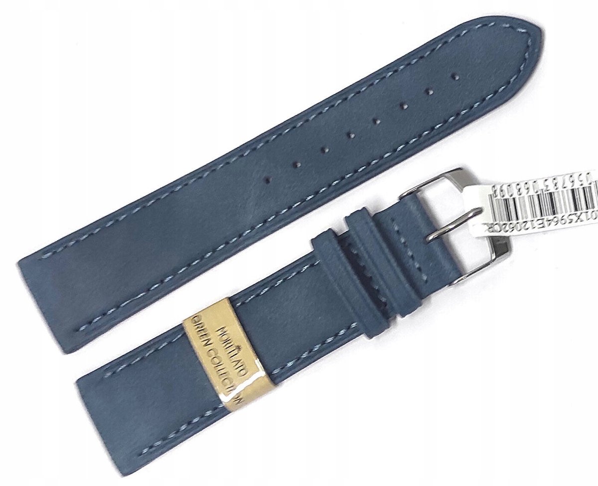 Morellato Timo Blauw Nubuck Vegan Leren Horlogeband 22mm