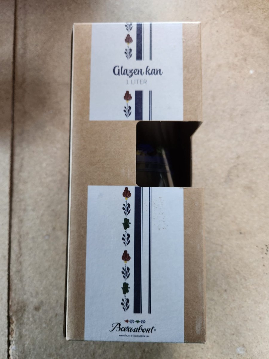 Boerenbont - Glazen kan - 1L
