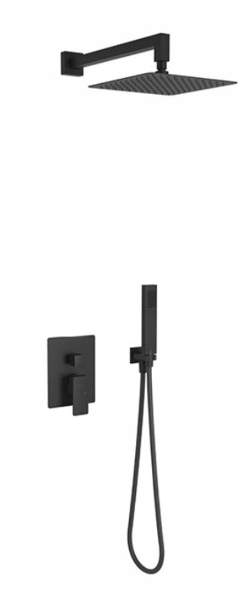 Keria Doucheset Inbouw Zwart Mat 3 Functies AREX.SET.2047BL