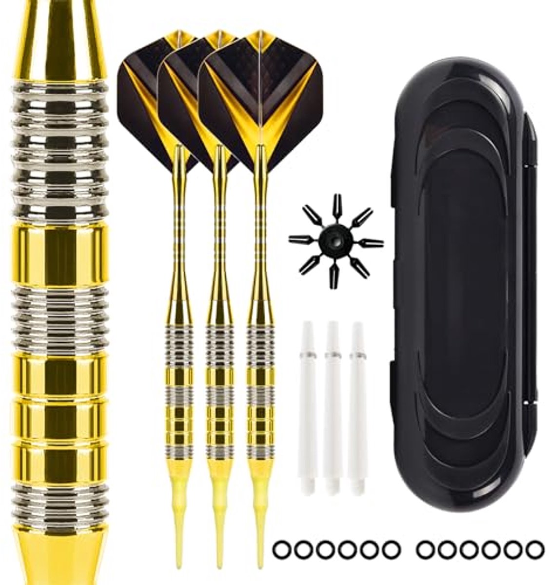 Professionele Soft Dartpijlen Set 21 Gram met Kunststof Punt - 3 Stuks voor Elektronisch Dartbord