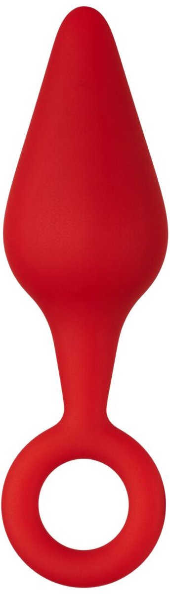 Forto F-10 siliconen plug W/ Pull Ring Small - Rood - 1 cm