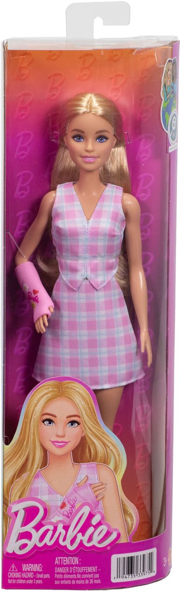 Barbie Fashionistas - Met Roze Gipsverband - Modepop — afbeelding 7