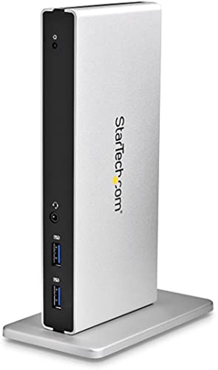 Dual-monitor USB 3.0 docking station voor Mac & Windows - DVI, VGA, HDMI en 2x oplaadpoorten