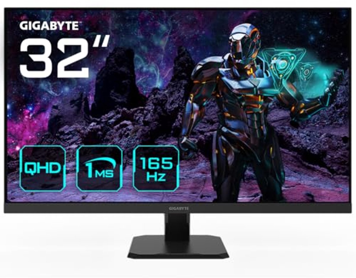 31,5 Inch QHD Gaming Monitor - 2560 x 1440, 165Hz, 1ms, FreeSync Premium, HDMI 2.0, DisplayPort 1.4