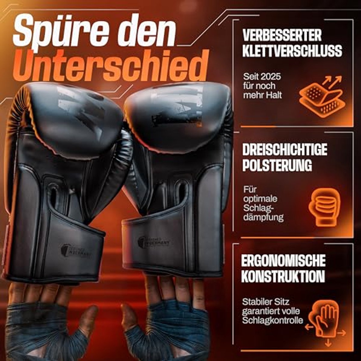 Bokshandschoenen voor Kickboksen en MMA - Optimale Schokdemping en Hoog Draagcomfort