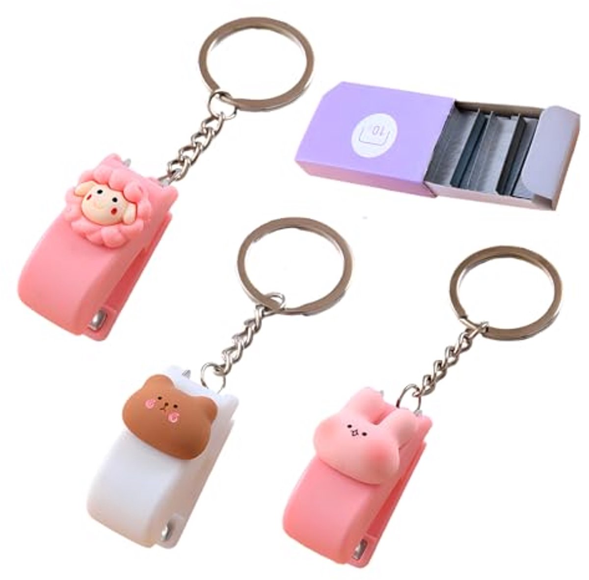 Mini Nietmachine en Nietjes Set - Compacte Heavy Duty Office Essential voor Briefpapierliefhebbers