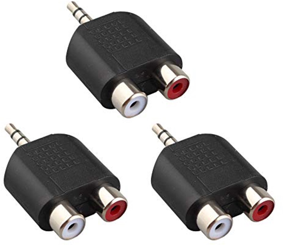 3,5 mm Mannelijke Stereo Jack naar 2 RCA Vrouwelijke Adapter Audio Y Splitter