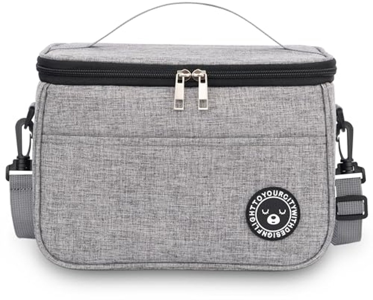 Geïsoleerde Lunchtas 6,4L - Koeltas, Opvouwbare Bento-lunchtas voor Werk, Reizen en Picknick