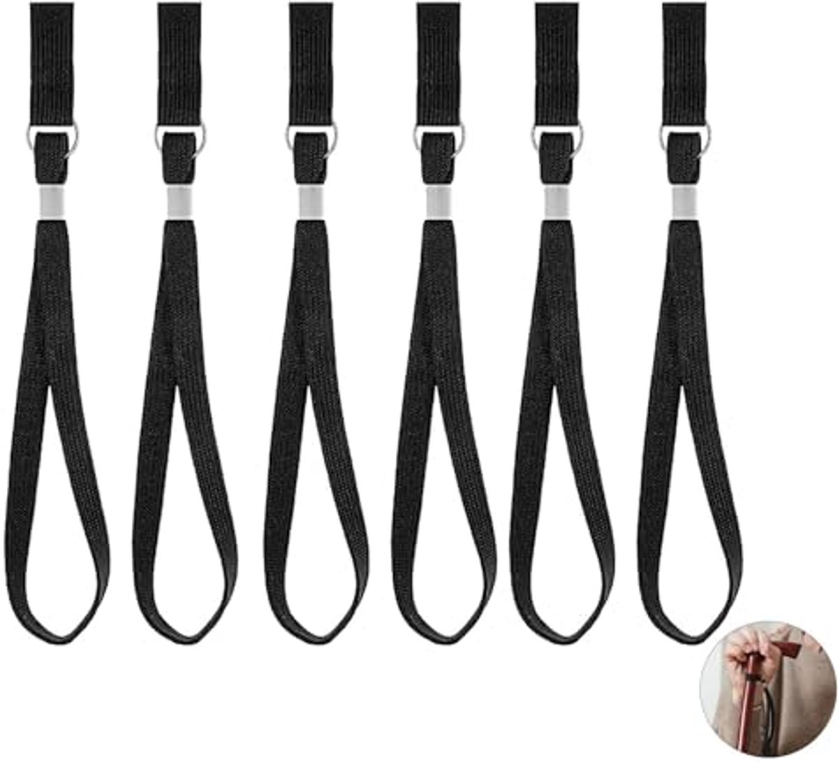 6 Stuks Wandelstok Polsband Set - Multifunctionele Polsriemen voor Verbeterde Ondersteuning