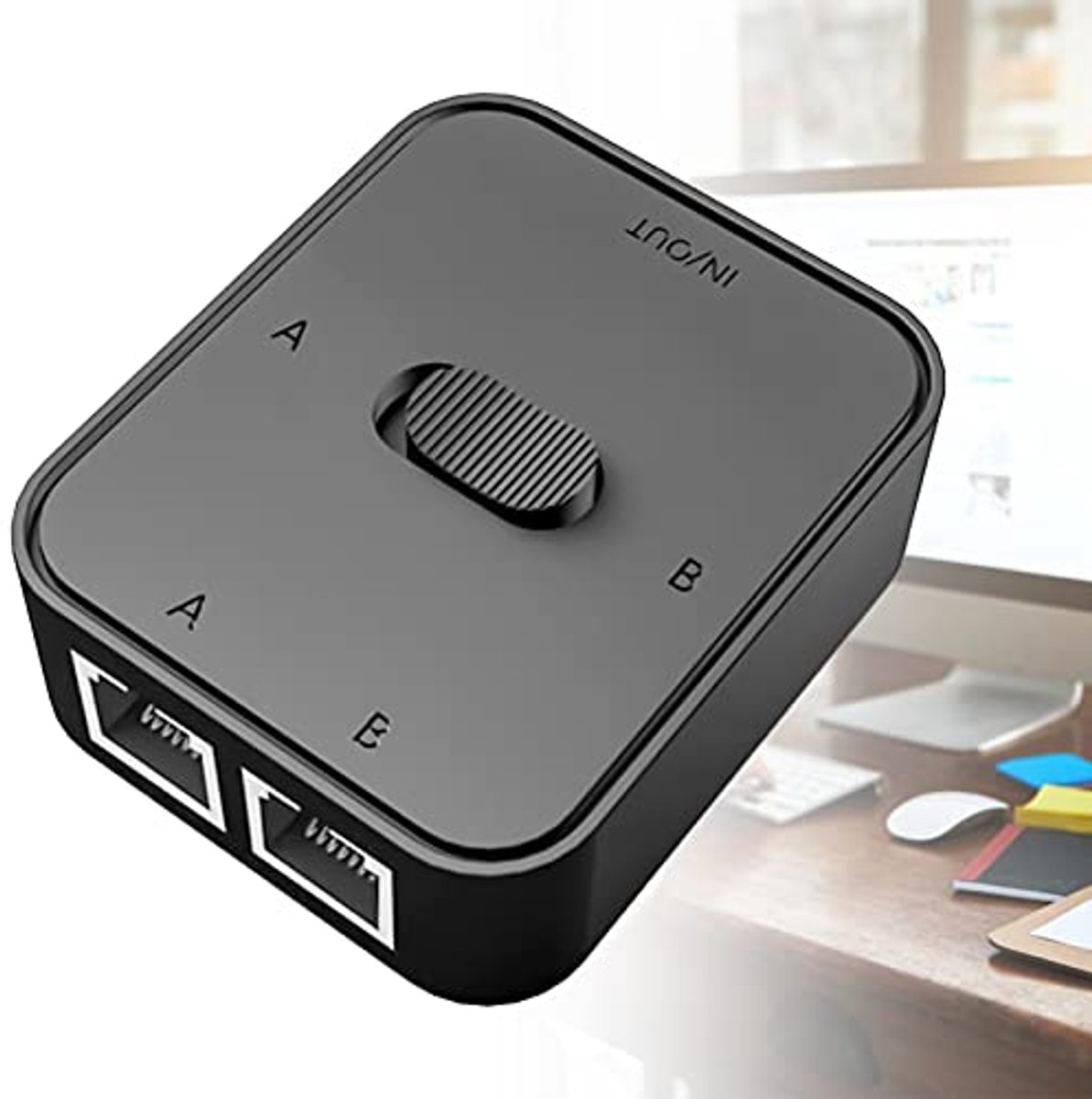 Gigabit Netwerkswitch met 2 Poorten - RJ45 Splitter en Selector Box voor LAN Verbindingen