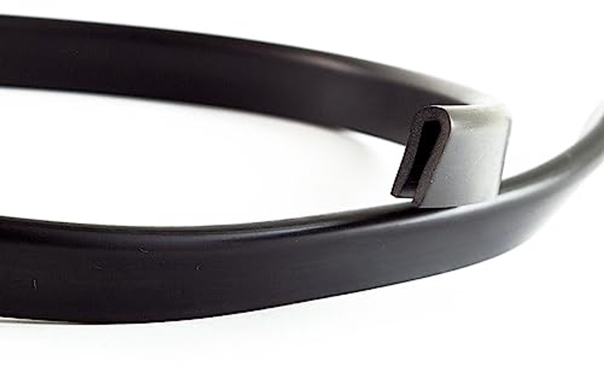 Kantenschutz en Randbescherming - EPDM Afdichting Rubber 1,5-3,0 mm, Zwart, 10 m