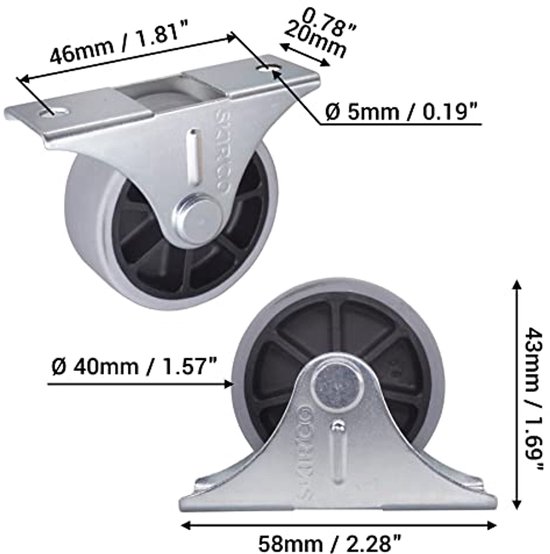 Lot De 2 Roues De Tonte En Caoutchouc Anti-Poulie – Compatibles Tondeuse Robot Dreame A1 – Pièces Rechange Durables