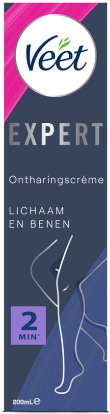 Veet Expert ontharingscrème voor lichaam en benen, 200ml.