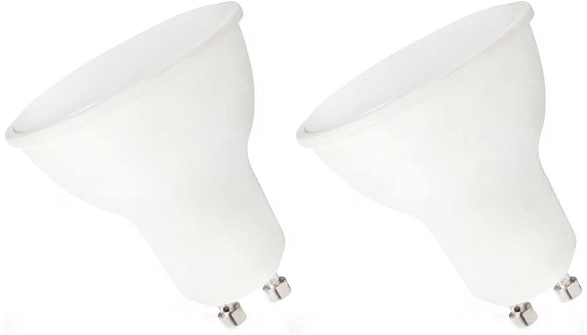 Spectrum LED Lamp GU10 7.5W - 230V - 730 Lumen - 6000K Koud wit - Helder daglicht - Energiezuinig - 2 stuks
