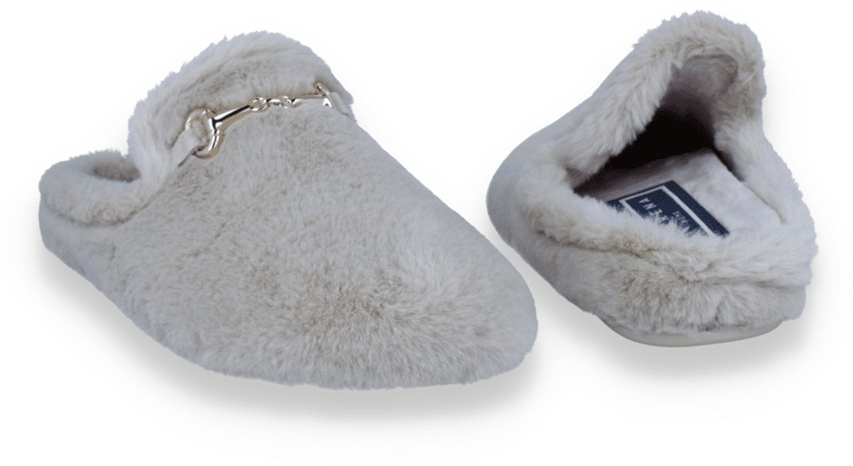 Macarena Dames Pantoffel | Beige | Maat: 39