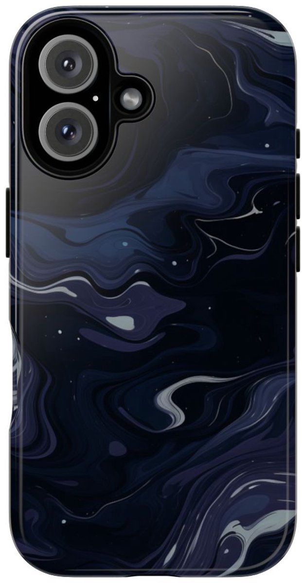 Donker Abstract Wervelend Patroon – Telefoonhoesje Geschikt voor iPhone 16