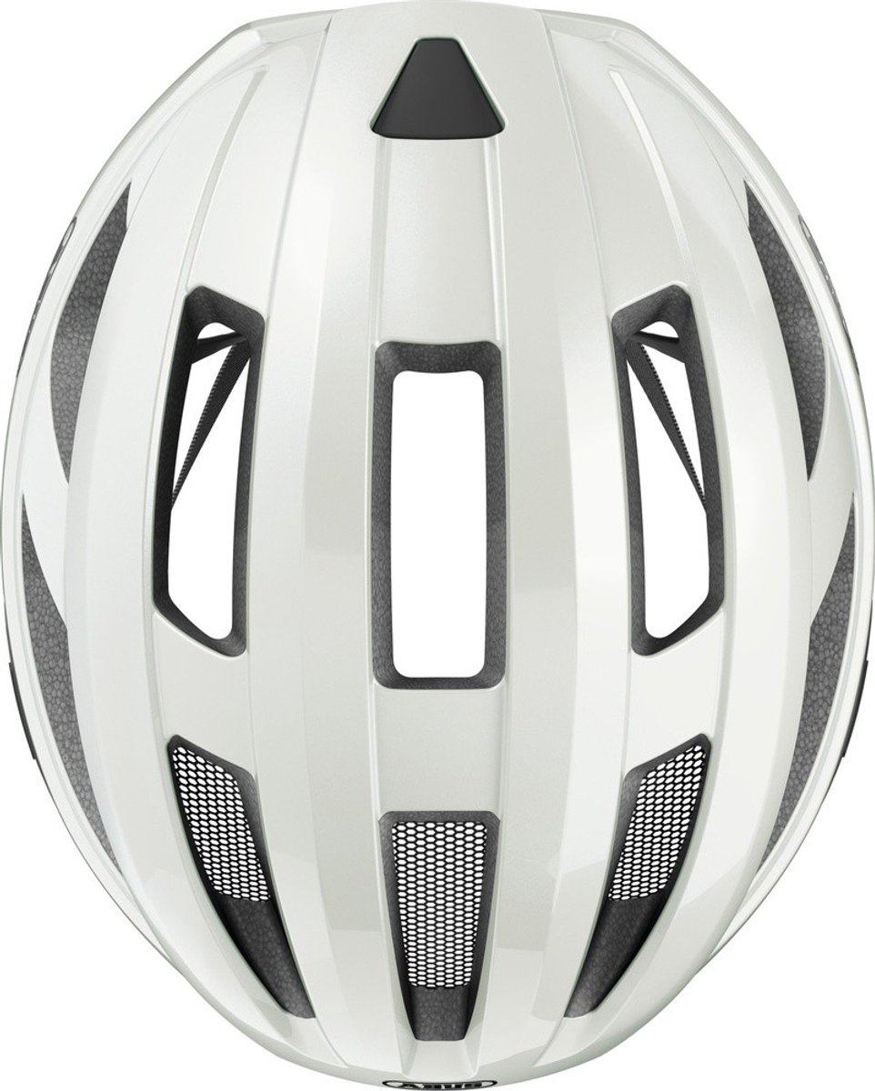 Fietshelm ABUS MACATOR MIPS pearl white M - 52-58 cm - wit - Geschikt voor gebruik op elektrische fietsen - stadsfietsen - 290 g – foto 8