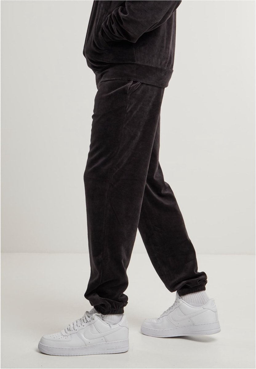 Urban Classics Velvet Trainingsbroek Zwart