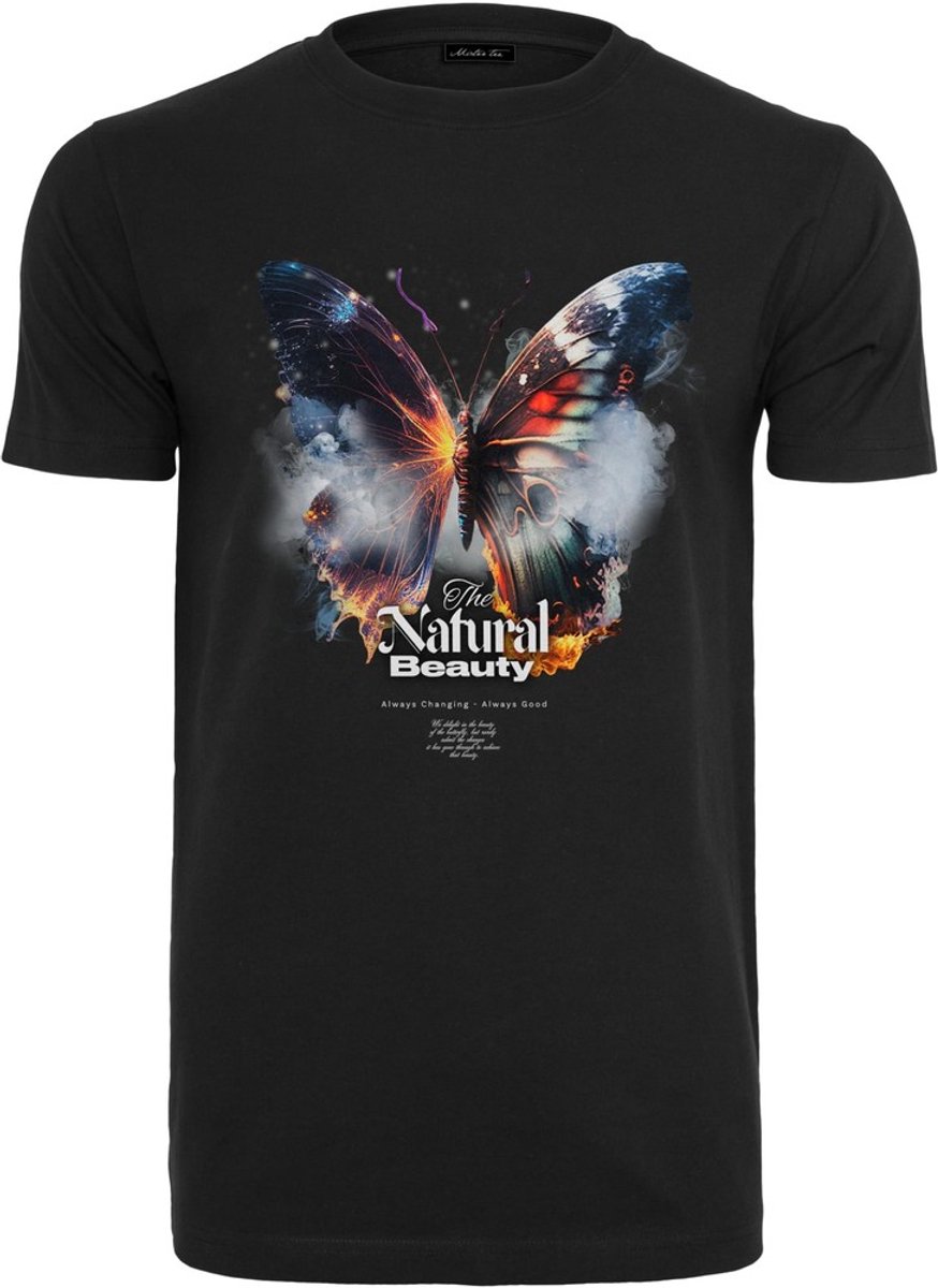Mister Tee Natural Beauty Butterfly Heren T-shirt S Zwart