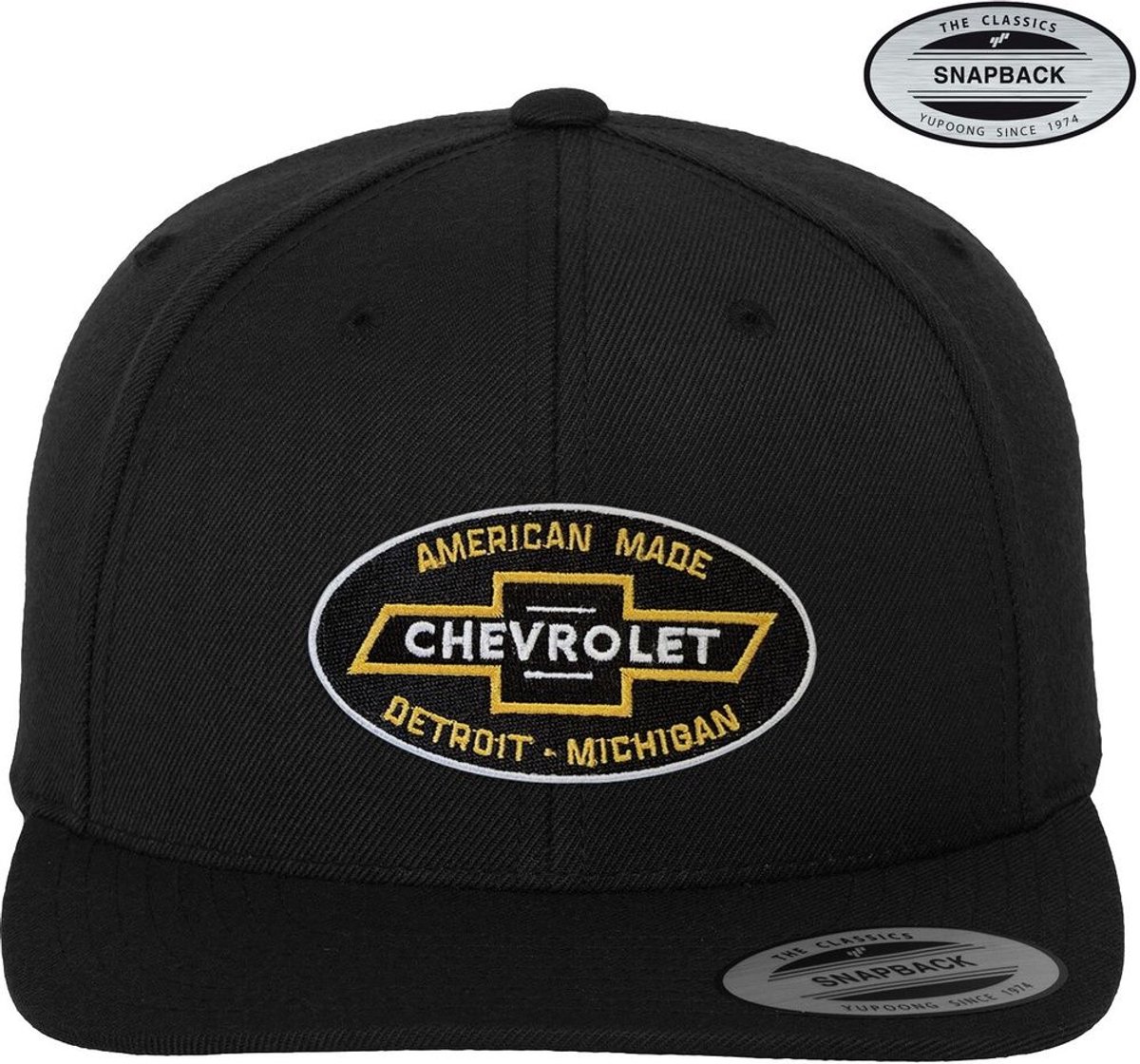 Chevrolet Cap American Made Premium Snapback Cap GM-91-CHEV9902-CB64 Black