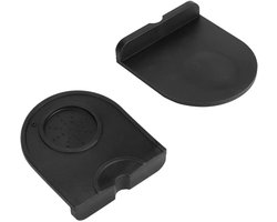 EXCITAT Tamper Pad - Koffiepad - Siliconen Tamper Hoek - Tamper Houder - Geschikt voor Barista, Thuis, Keuken, Bar, Café - Zwart