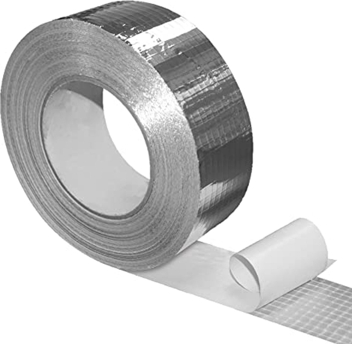 Versterkt Aluminium Plakband 50 mm x 50 m voor Ventilatie en Airconditioning
