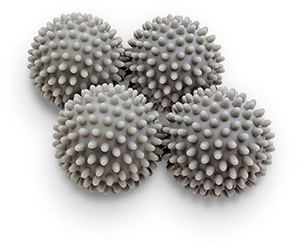 Herbruikbare Drogerballen voor Kleding - Set van 4 Eco-vriendelijke Siliconen Ballen