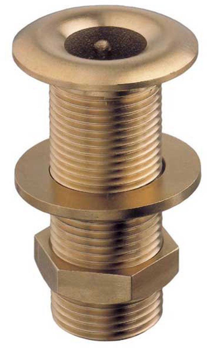 Euromarine 3/4´´ Korte Schroefdraad Doorvoertule Goud
