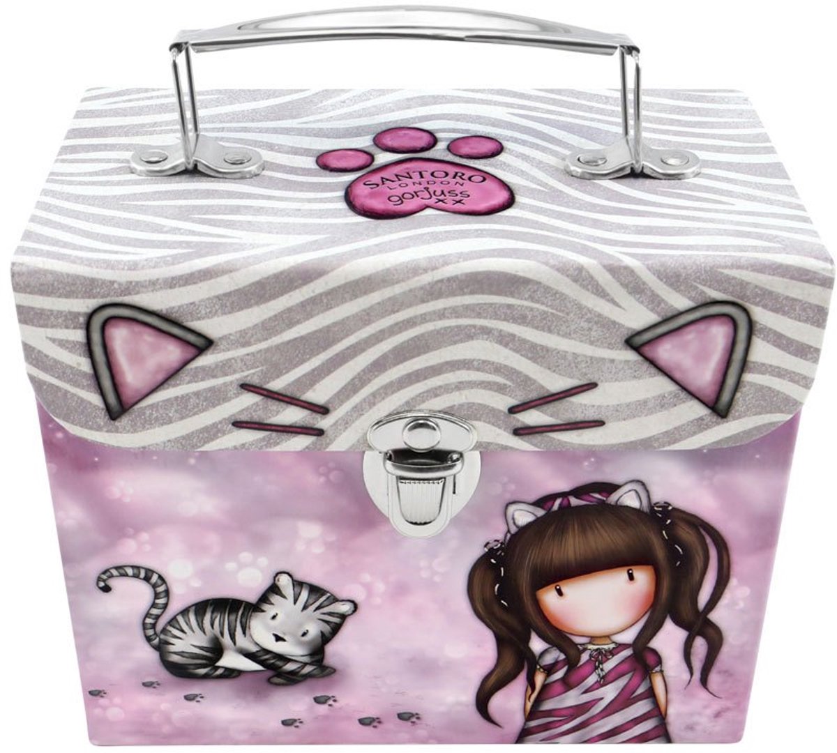 Opbergbak Gorjuss Ruby wild Grijs Karton (16 x 13,4 x 9 cm)