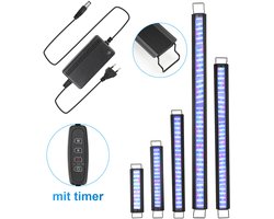 45W LED aquarium met timer schelpdieren decoratie waterdicht - Geschikt voor aquaria van 107-130cm - Aquarium led RGB verlichting - Drie verlichtingsmodi- Ingebouwde timerregelaar- Schaalbare beugel