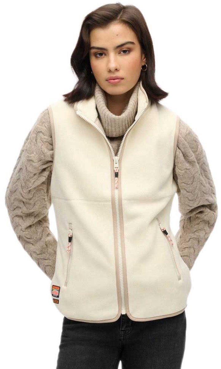 Superdry Active bodywarmer van fleece Dames Gilets Wit