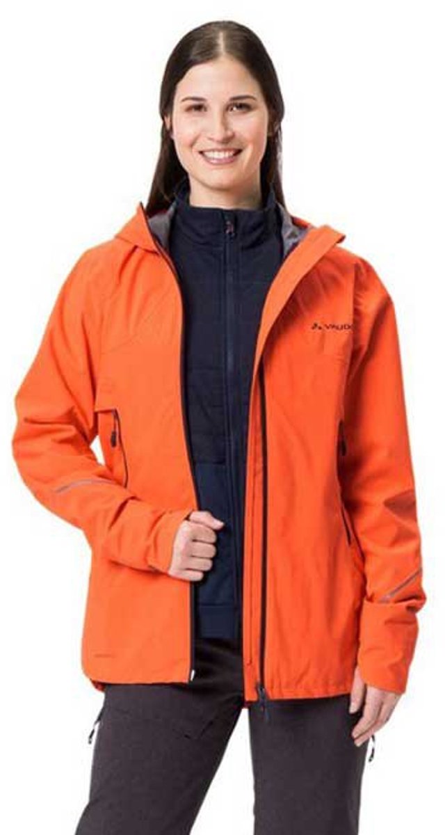 Vaude Bike Yaras 3in1 Jas Oranje 40 Vrouw