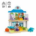 LEGO Duplo dokterscentrum met pandabeer, giraffe en 3 poppetjes.