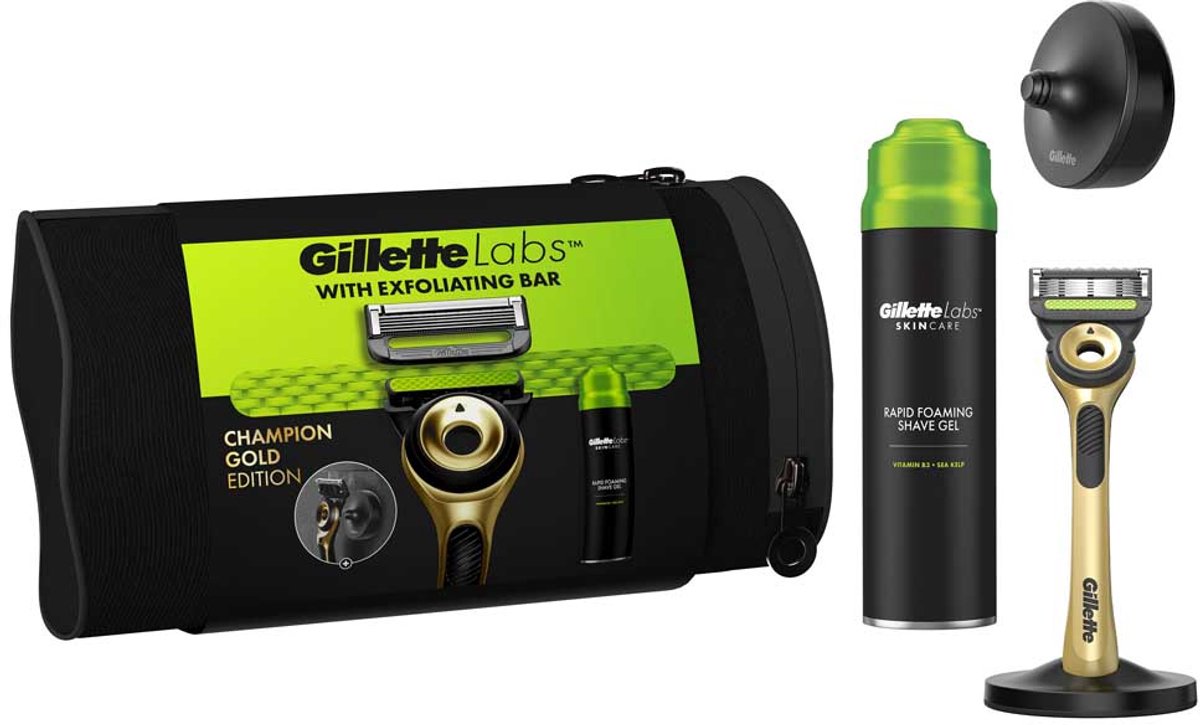 Gillette Labs 1up G+gel Labs Razor 198ml Goud Man