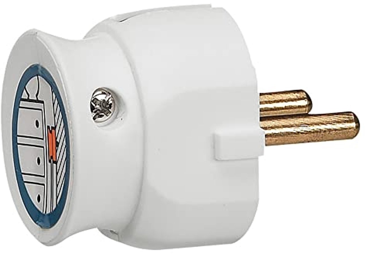 Extra vlaak stopcontact met maximale belasting 3680 W en 16 A, wit