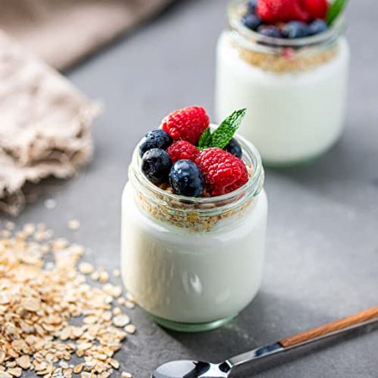 Transparante Yoghurtbekers van Glas met Schroefdeksel - 7 Stuks, 190 ml, BPA-vrij en Vaatwasmachinebestendig — afbeelding 4