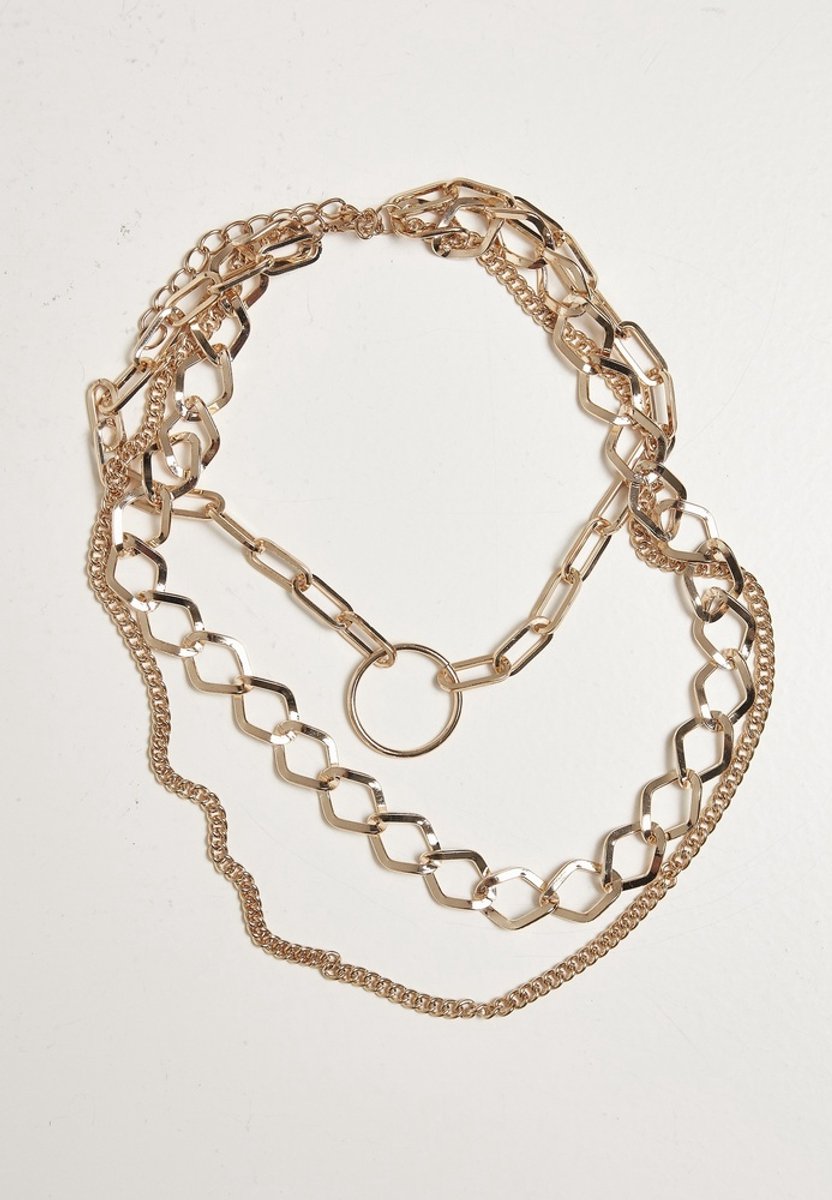 Urban Classics - Ring Layering Ketting - Goudkleurig