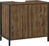 Vicco Naola Wastafelonderkast – 70 x 65 cm met 2 gesloten opbergvakken Eiken/zwart