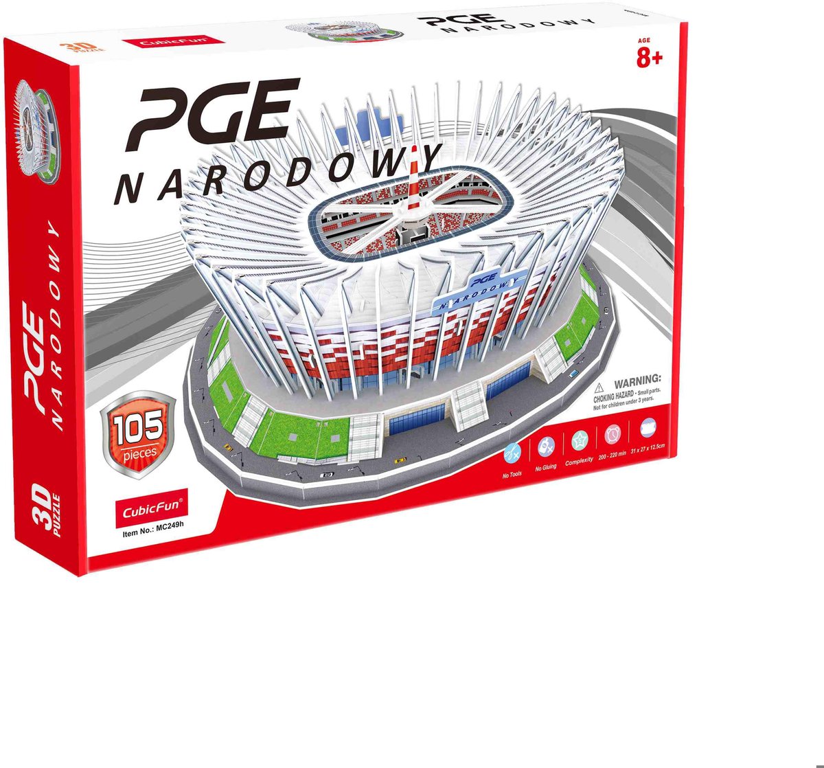 Puzzle 3D Narodowy 105 elementów