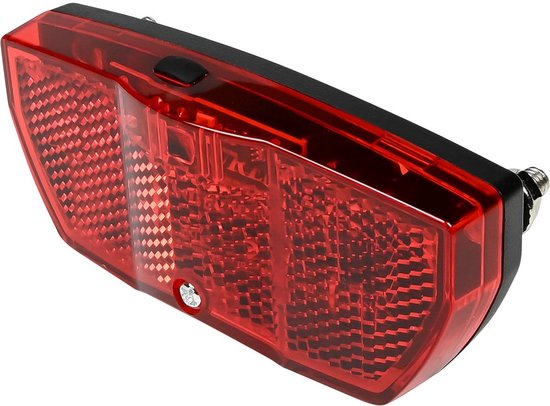 Benson Achterlicht - 2x - verstelbaar - rode LED - reflector - IPX3 - 93 x 41 x 23,5 mm - inclusief batterijen — afbeelding 3