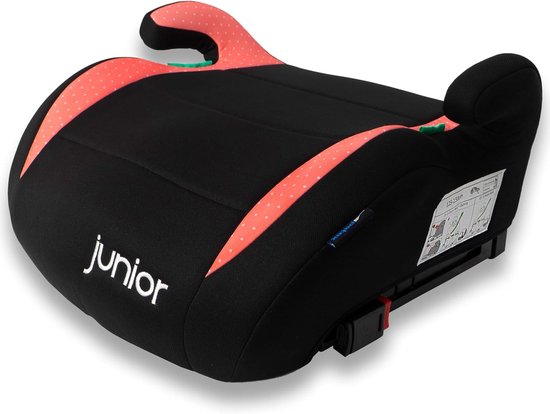 Autostoelverhoger met Isofix voor Kinderen - Geschikt voor 7 tot 12 Jaar, i-Size ECE R129, Roze