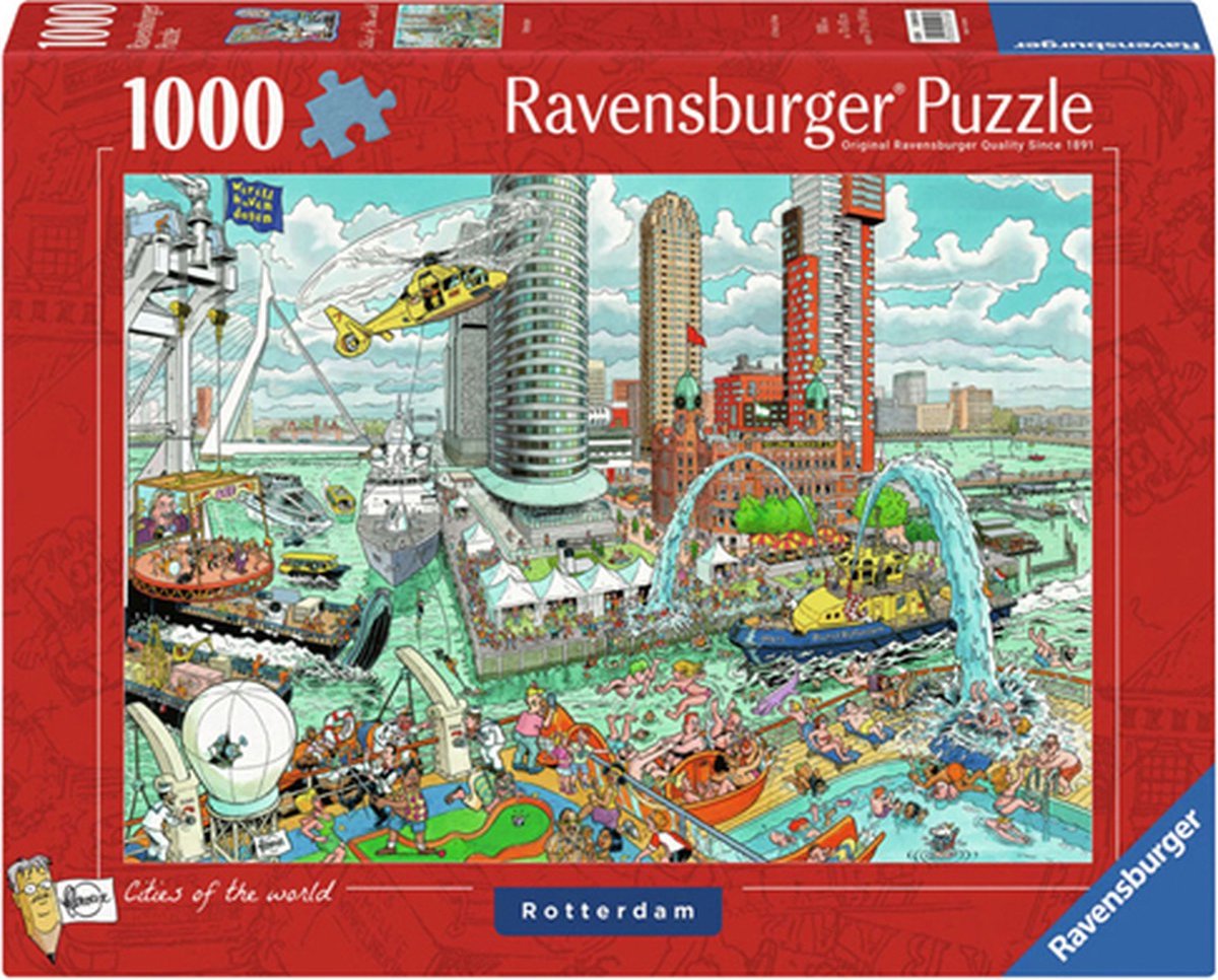Ravensburger puzzel Fleroux Rotterdam - Legpuzzel - 1000 stukjes — afbeelding 8